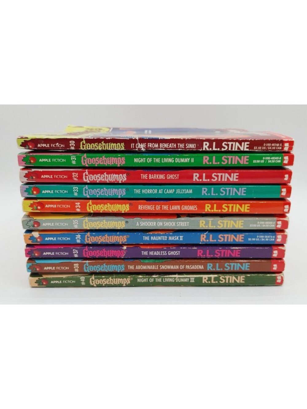 GOOSEBUMPS R.L. Stine Lot of 10 All First Scholastic Printing 90's #30-40